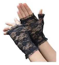 Fashionable Fancy Flower Design Hand Gloves